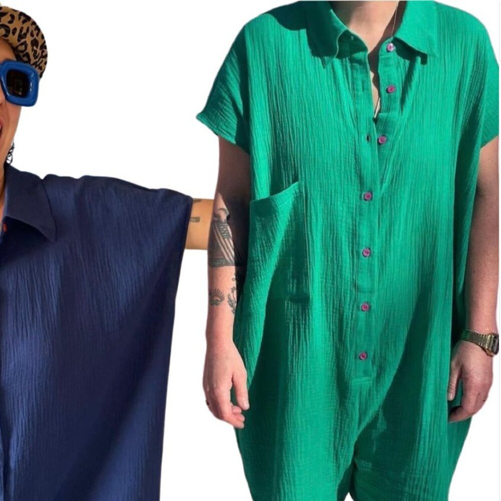 Red Sky /Endless Vacation square jumpsuit - green